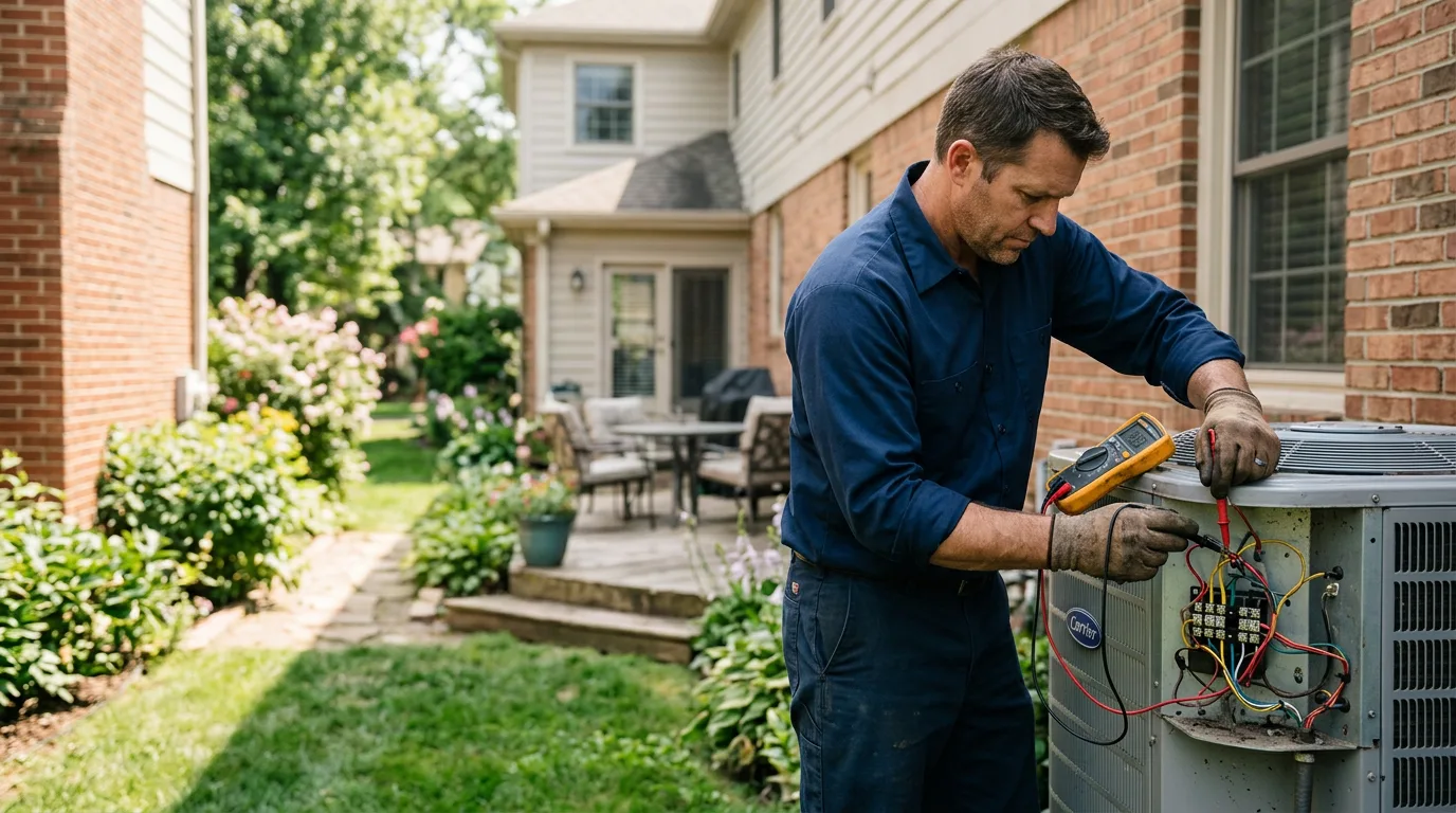 HVAC technician working near Pine Bush, NY